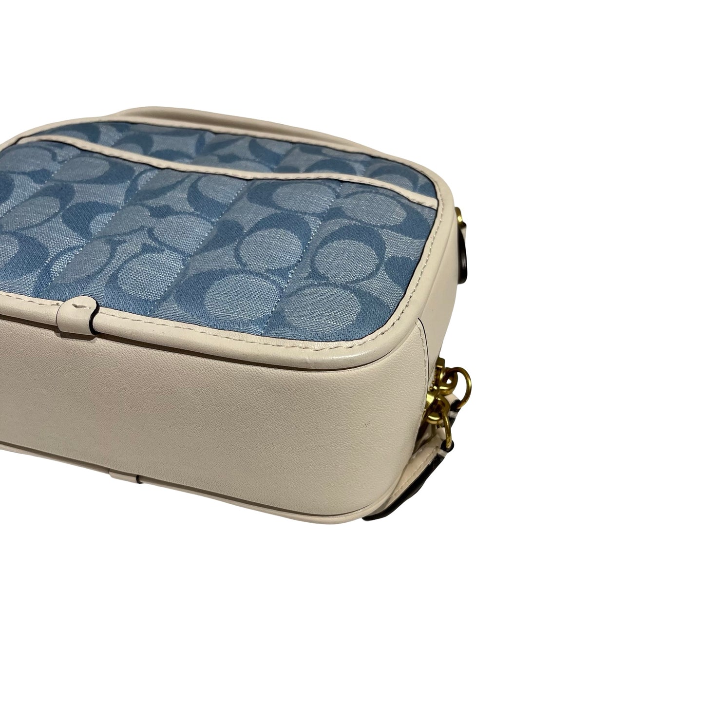 COACH BLUE CANVAS SHOULDER BAG [3000666]