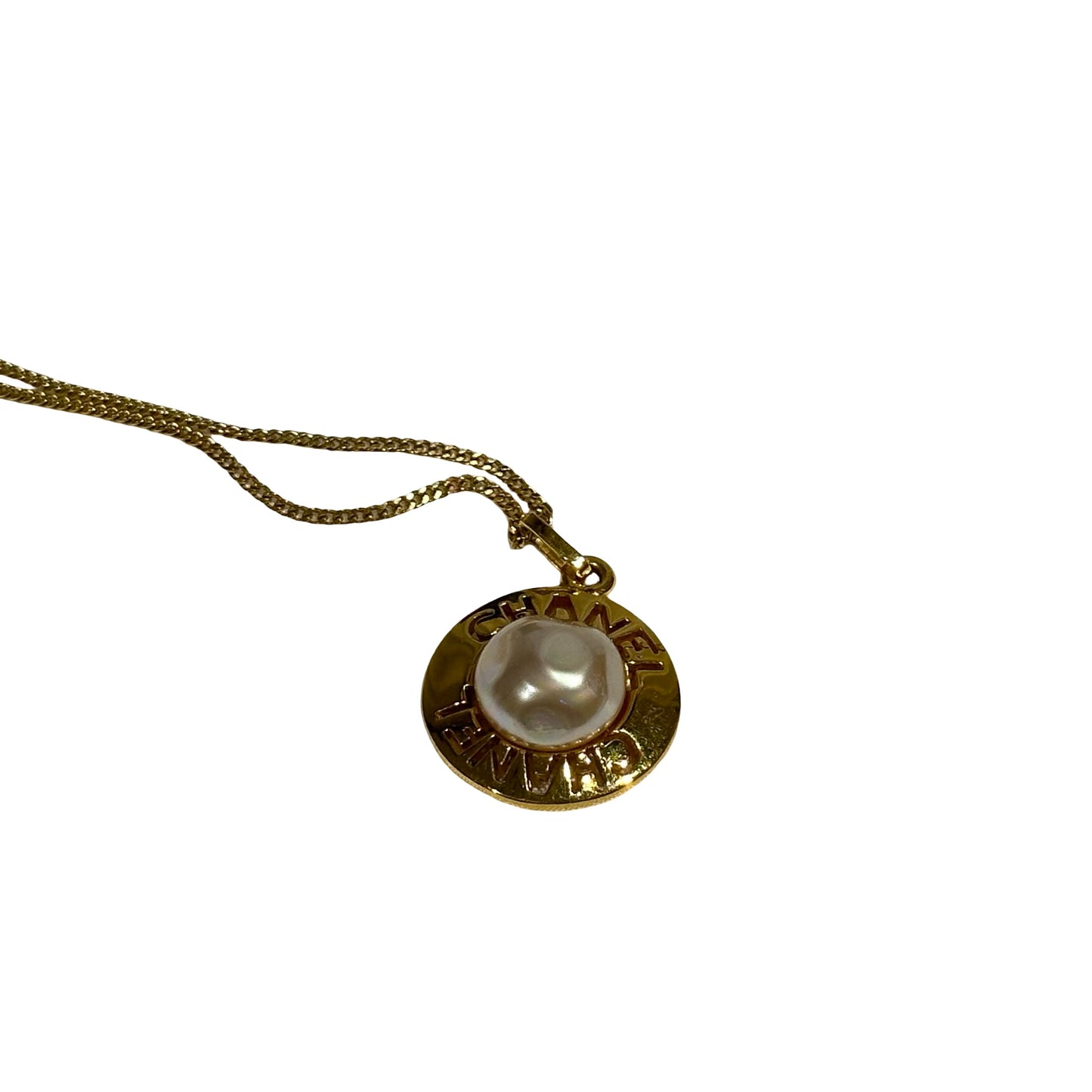 CHANEL NECKLACE WITH PEAL [3001727]