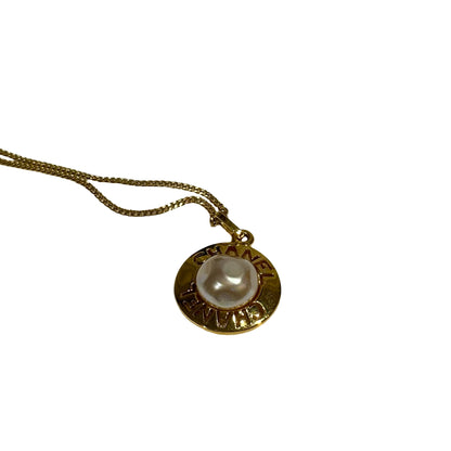 CHANEL NECKLACE WITH PEAL [3001727]