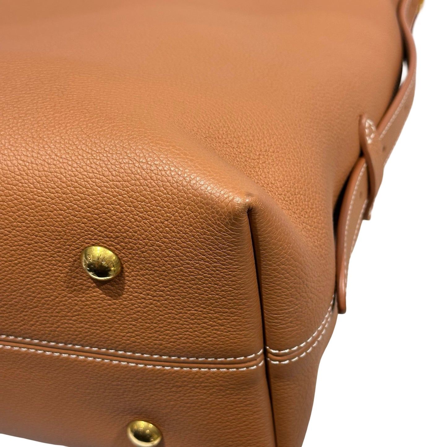 Used LOUIS VUITTON Monogram Leather Low Key Hobo Handbag Brown