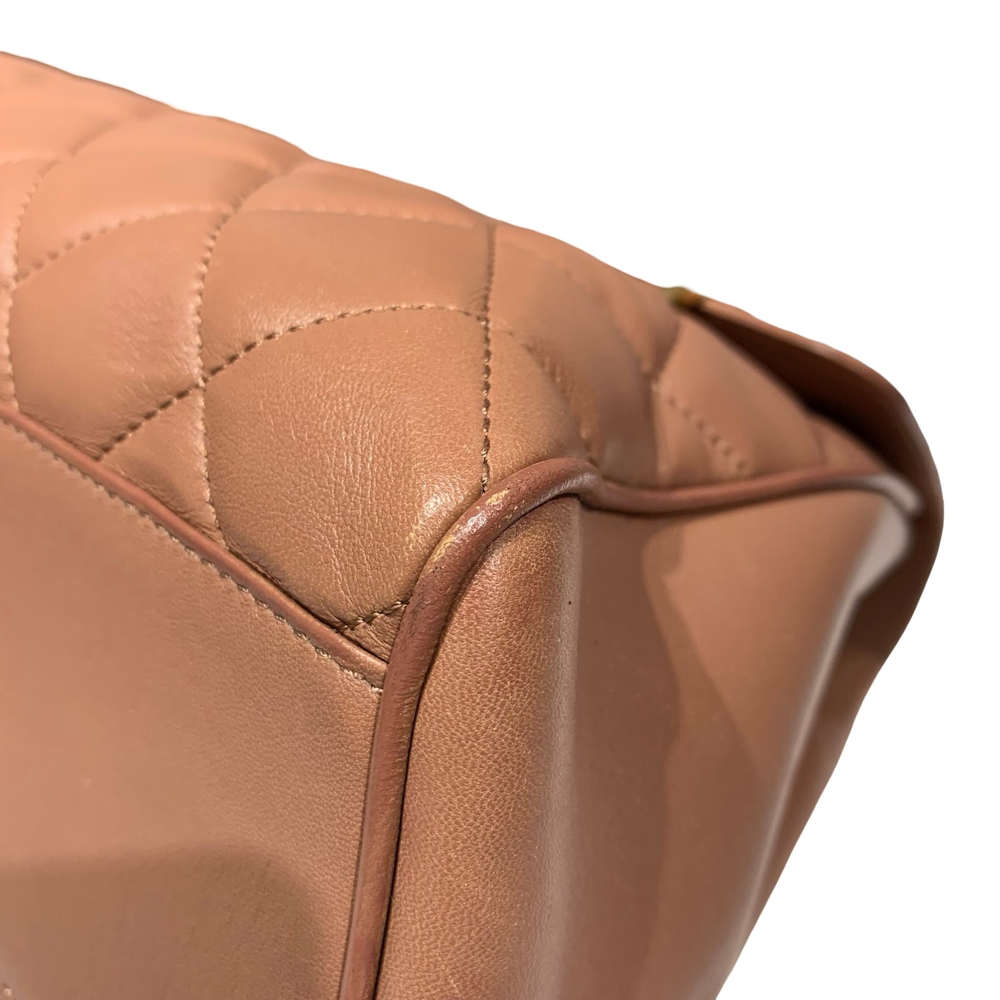 CHANEL MISIA CAMERA FLAP BROWN LAMBSKIN GHW CHAIN SHOULDER BAG [A04211]