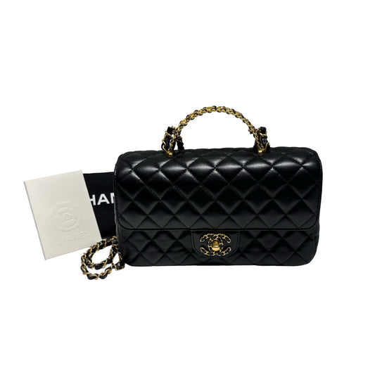 CHANEL TOP HANDLE SMALL FLAP BAG [3000356]