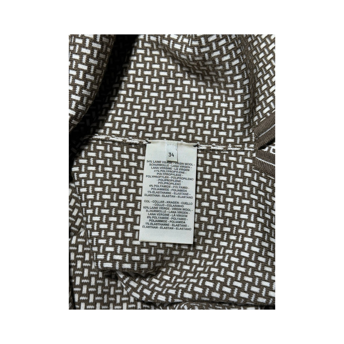 HERMES KHAKI SHORT SLEEVE KNIT [20000276]