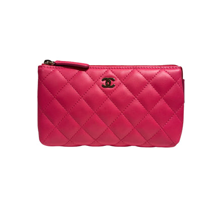 CHANEL LAMBSKIN CLUTCH[3000193]