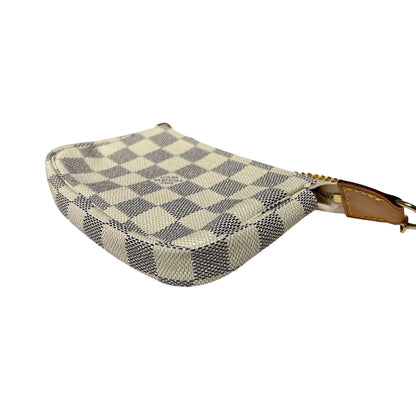 Damier Azur Calf Skin Mini Pouch Pouch [101334]