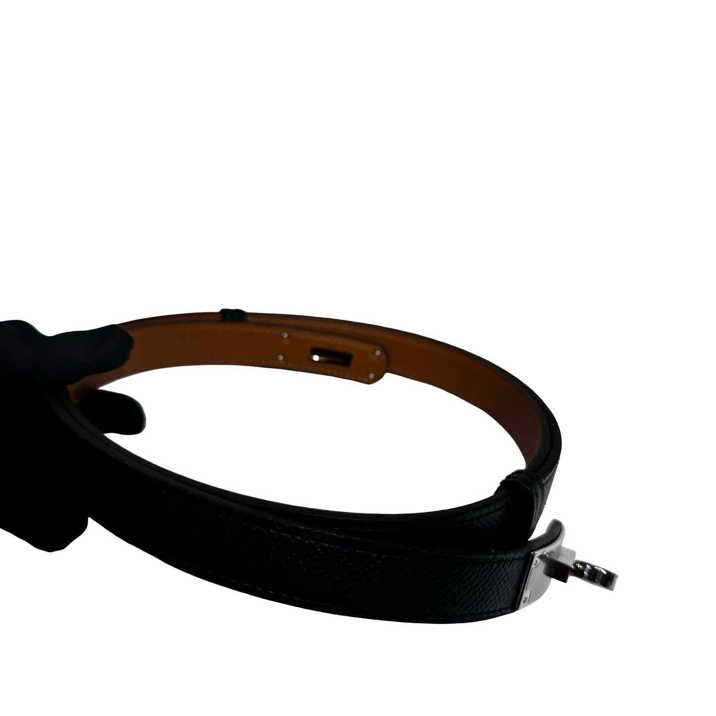 HERMÈS Leather New HERMÈS Leather Kelly Belt Belt Black Belt Black