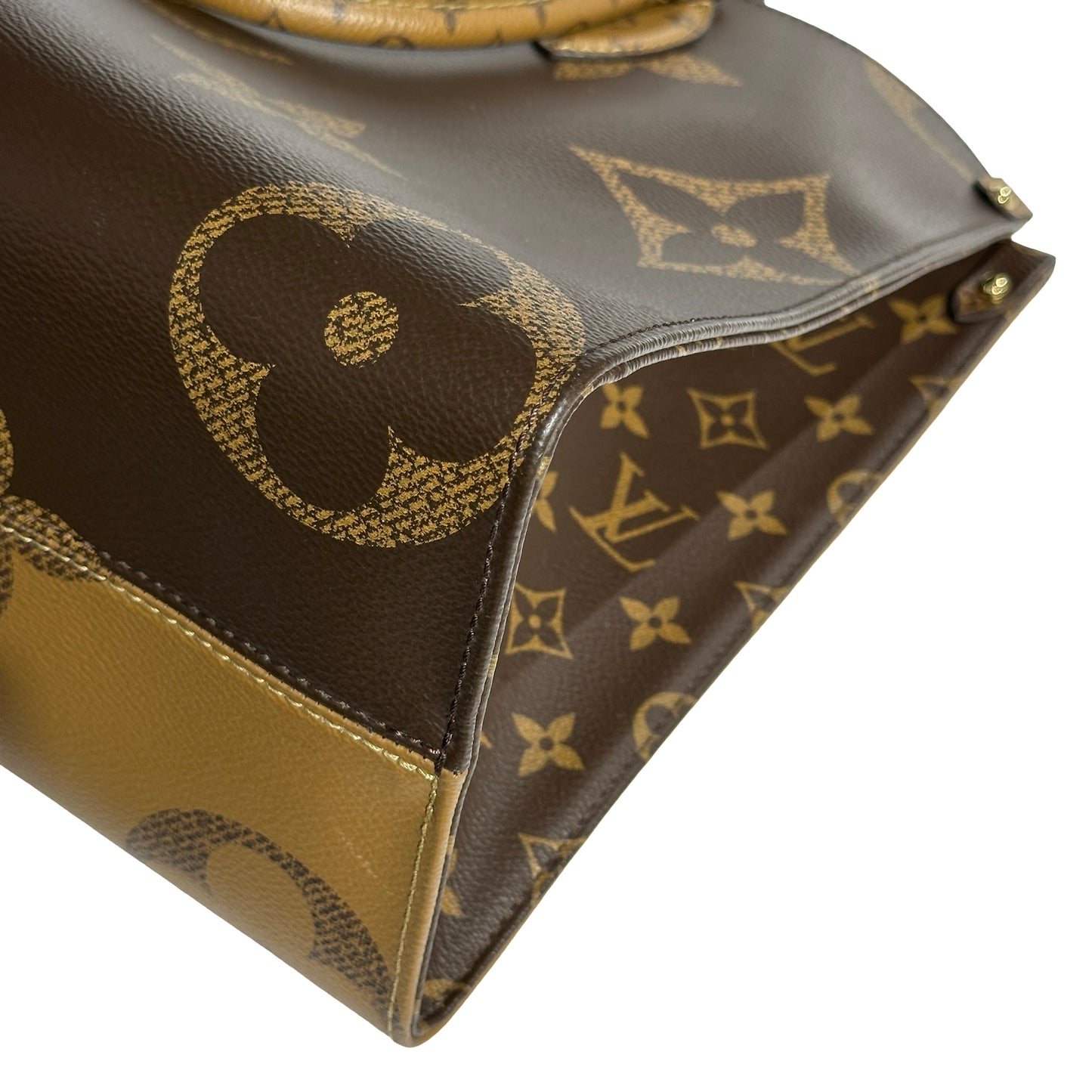 Used LOUIS VUITTON Canvas Used Louis Vuitton Monogram Brown On the Go Tote Bag Brown GHW