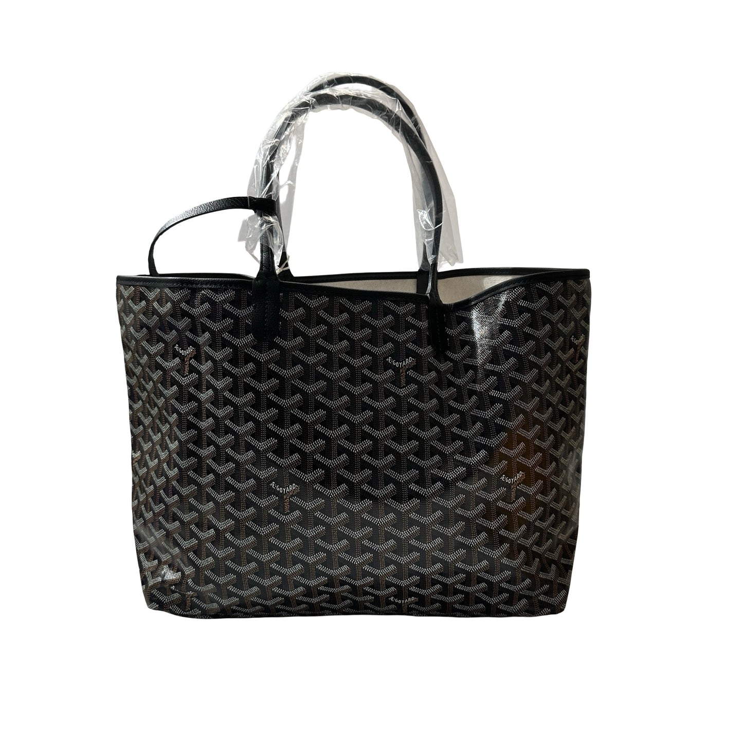 New GOYARD Tote PM Shoulder Bag Black PHW