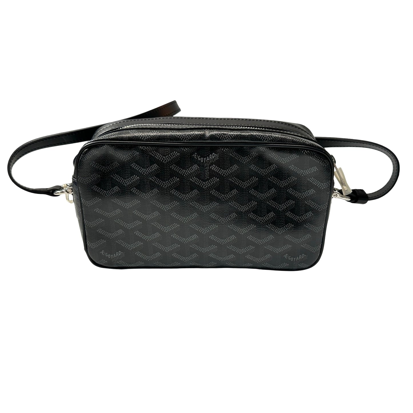 Used Goyard Canvas Coated Canvas Camera Camera Bag Black PHW