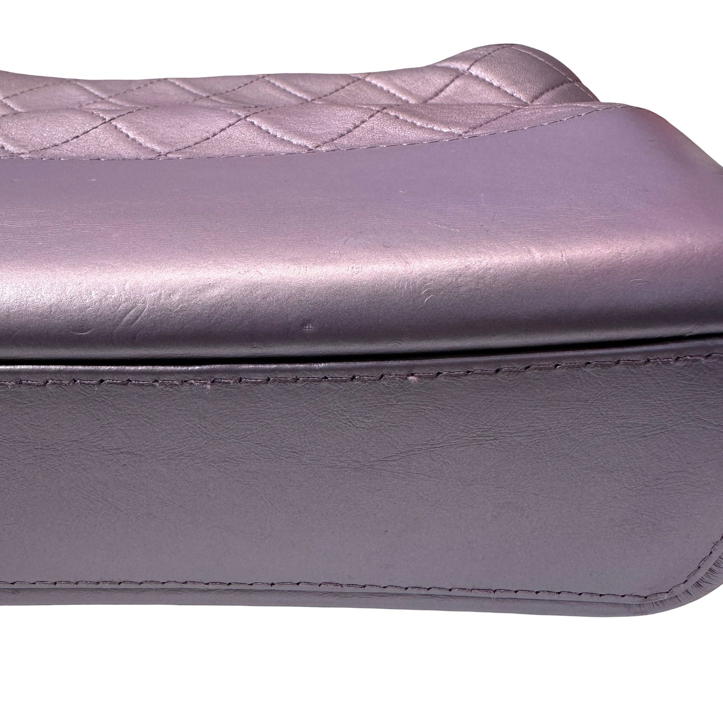 Used CHANEL Gabrielle Shoulder Bag Light purple Rainble HW