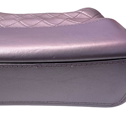 Used CHANEL Gabrielle Shoulder Bag Light purple Rainble HW