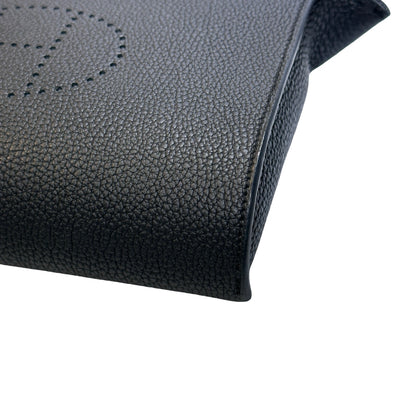 Used HERMES Togo Evelyne Crossbody Bag Black PHW