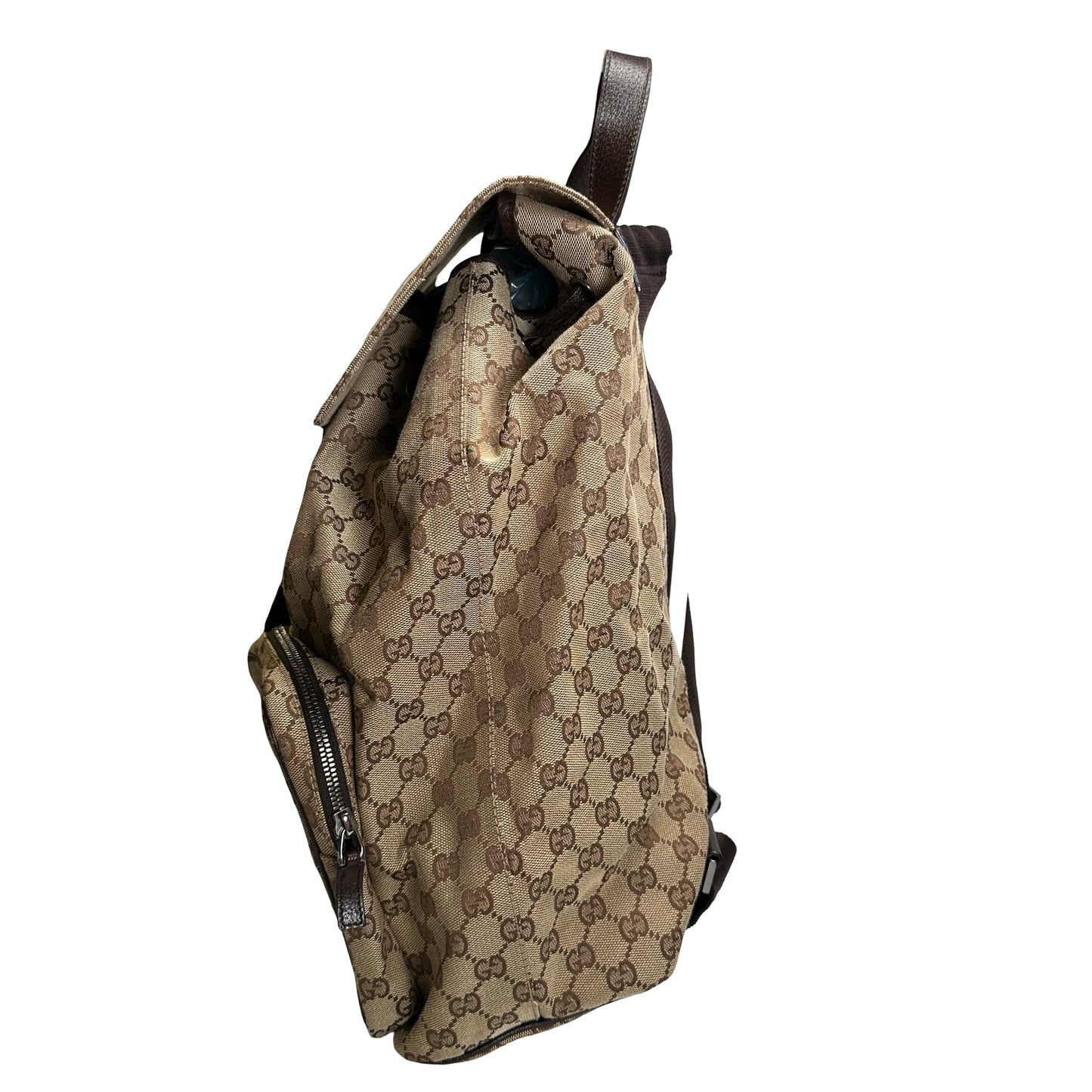 Used GUCCI GG Canvas GG Canvas Backpack Backpack Brown Beige