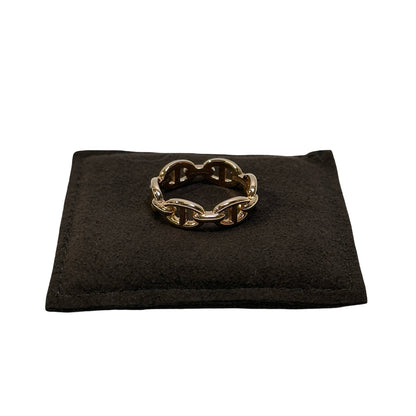 Brand New HERMES AU750 Chaine d'Ancre Ring Rose gold