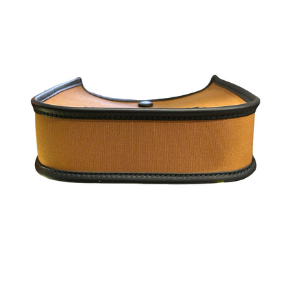 HERMES Canvas Leather Evelyne Crossbody Bag Brown Black