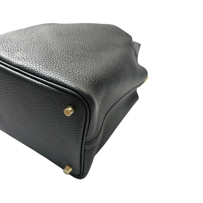 Unused HERMÈS Picotin 18 Handbag Black GHW