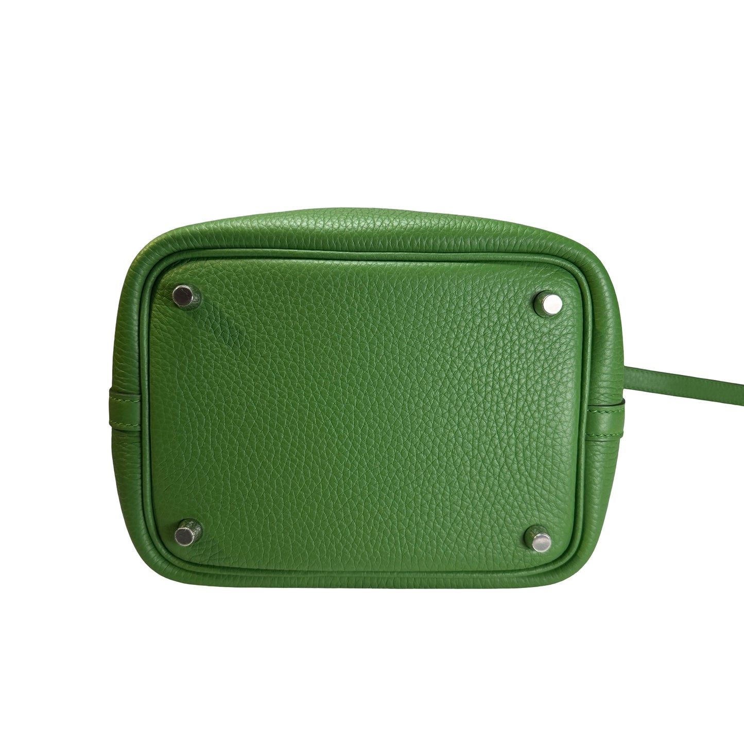 Brand New HERMES Clemence Picotin Lock Bucket Bag Green