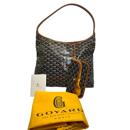 Used GOYARD Goyardine HOBO BAG Hobo Bag Black Brown