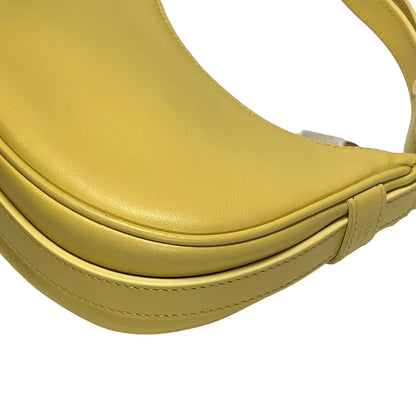 Used CELINE Leather Ava Shoulder Bag Yellow