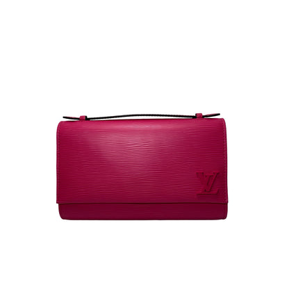 Used LOUIS VUITTON Leather Epi Clery Bag Pouch Pink PHW
