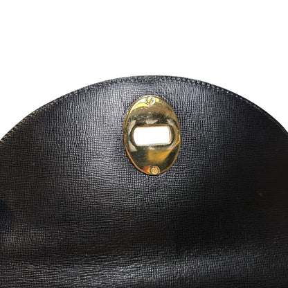 Used DIOR Epi Leather Vintage cross body Shoulder Bag Black GHW