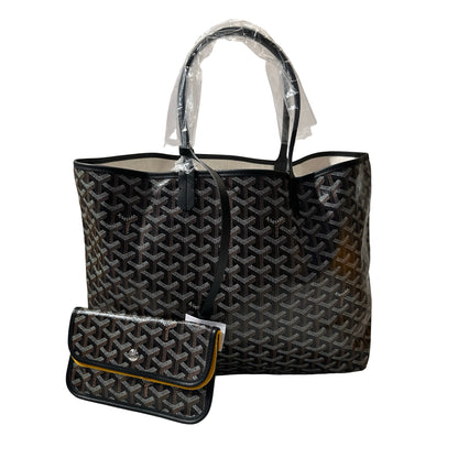 New GOYARD Tote PM Shoulder Bag Black PHW