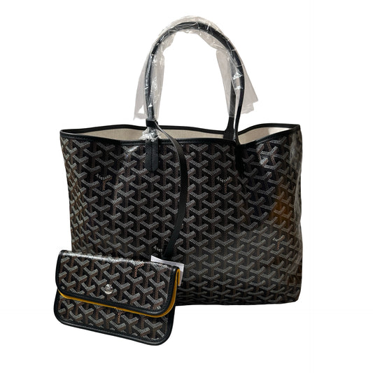 Used GOYARD Tote PM Shoulder Bag Black PHW