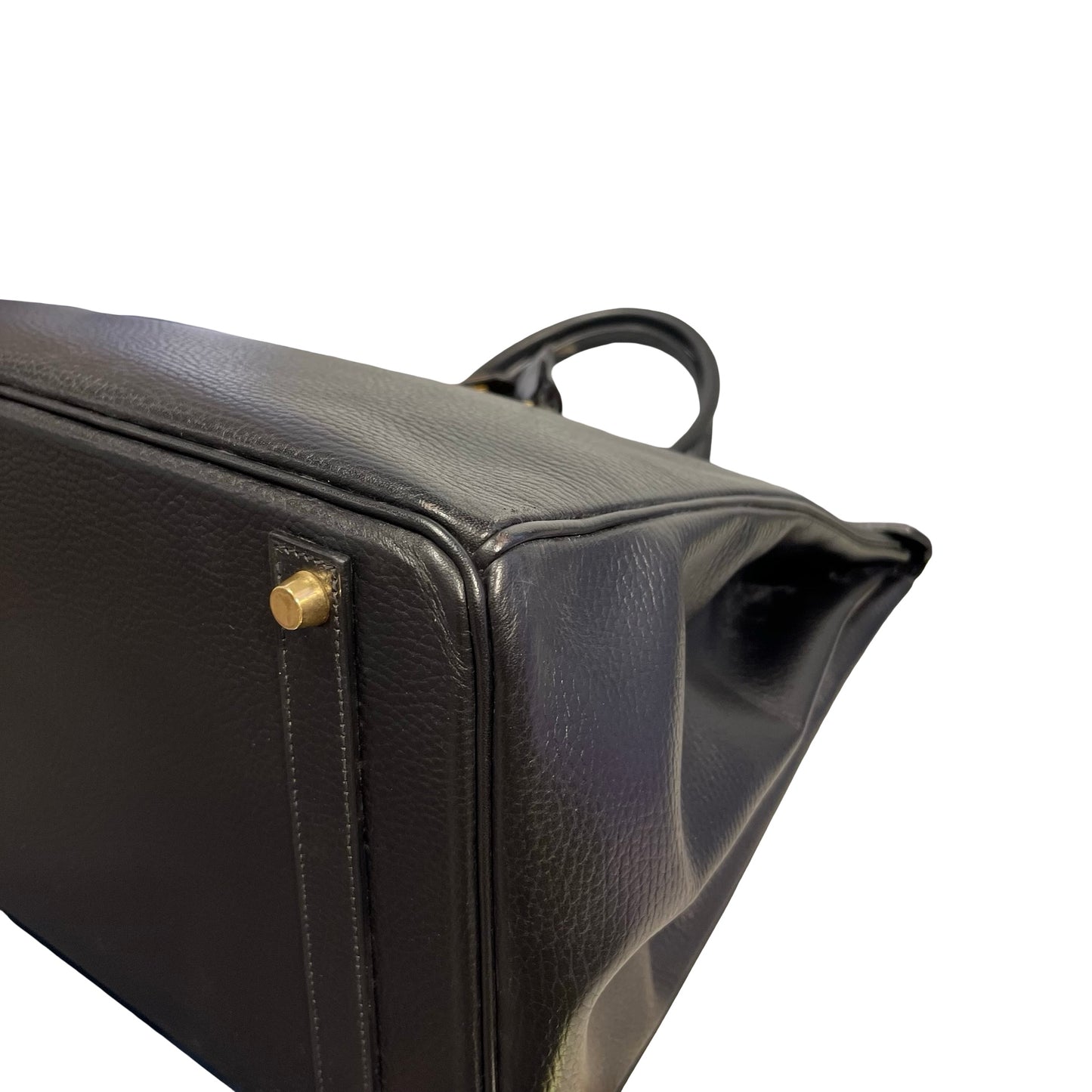 Used HERMES Togo Birkin Handbag Black