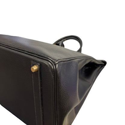 Used HERMES Togo Birkin Handbag Black