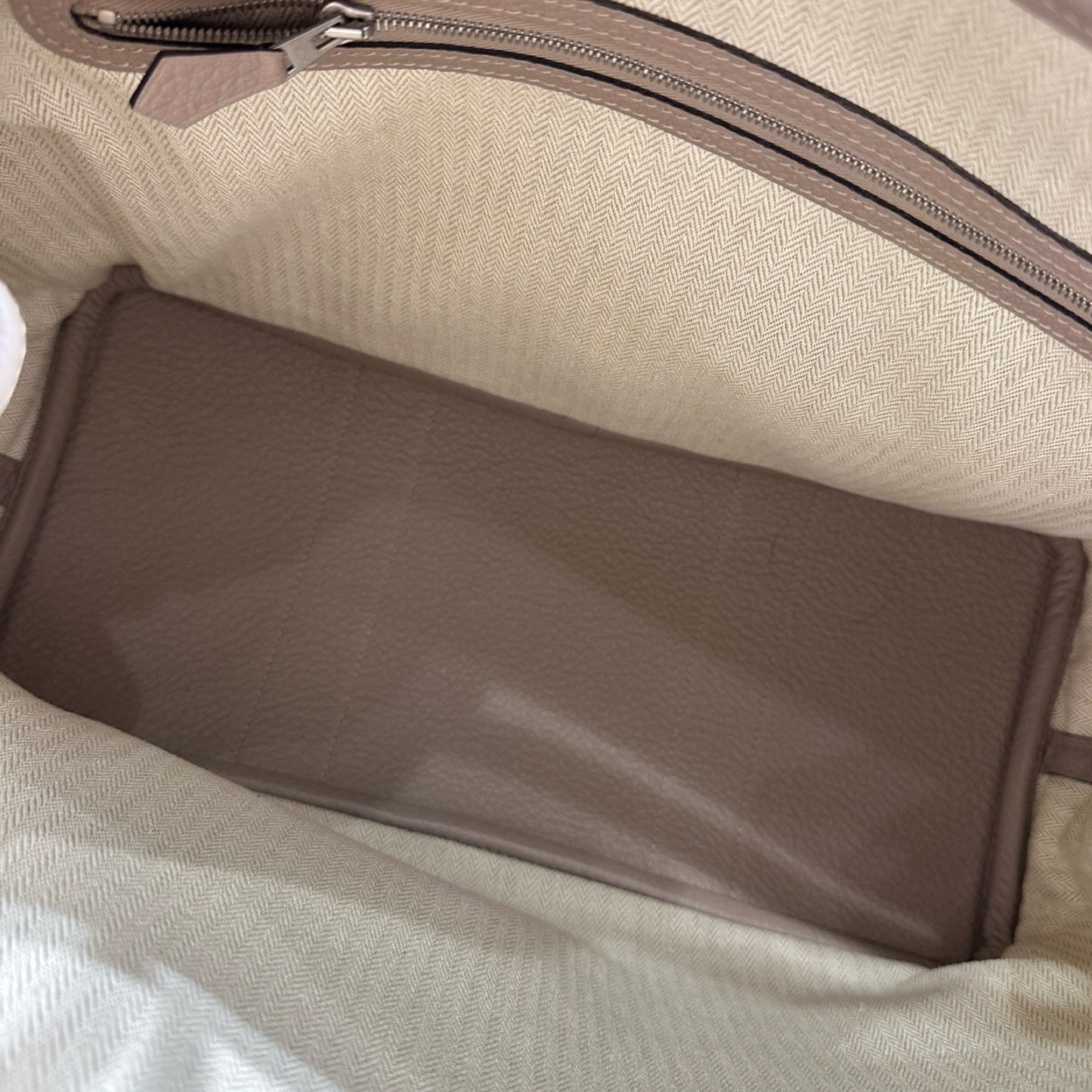 Hermès Calfskin Leather GP36 Tote Bag Beige PHW