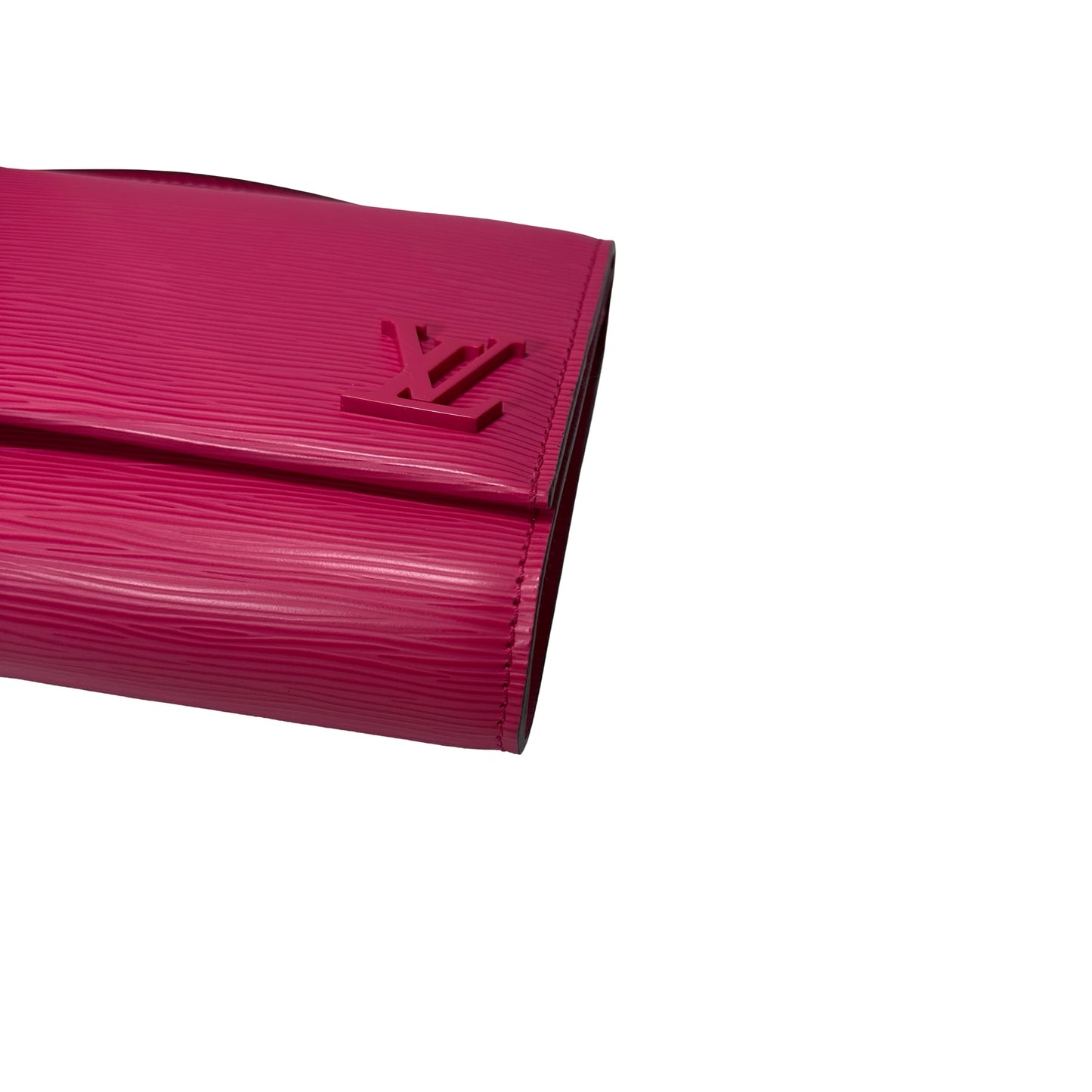 Used LOUIS VUITTON Leather Epi Clery Bag Pouch Pink PHW