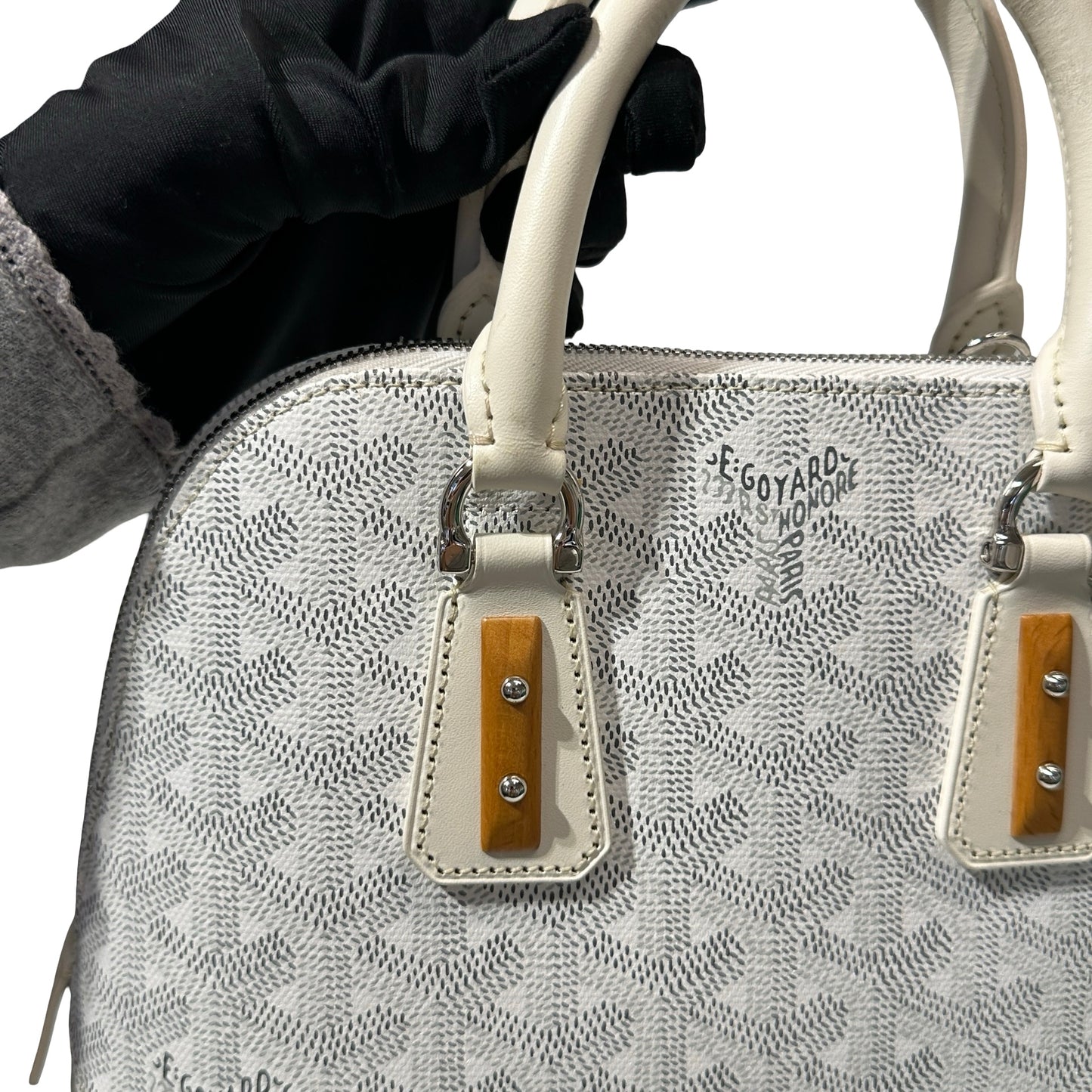 New GOYARD Vendome mini Clutch White PHW