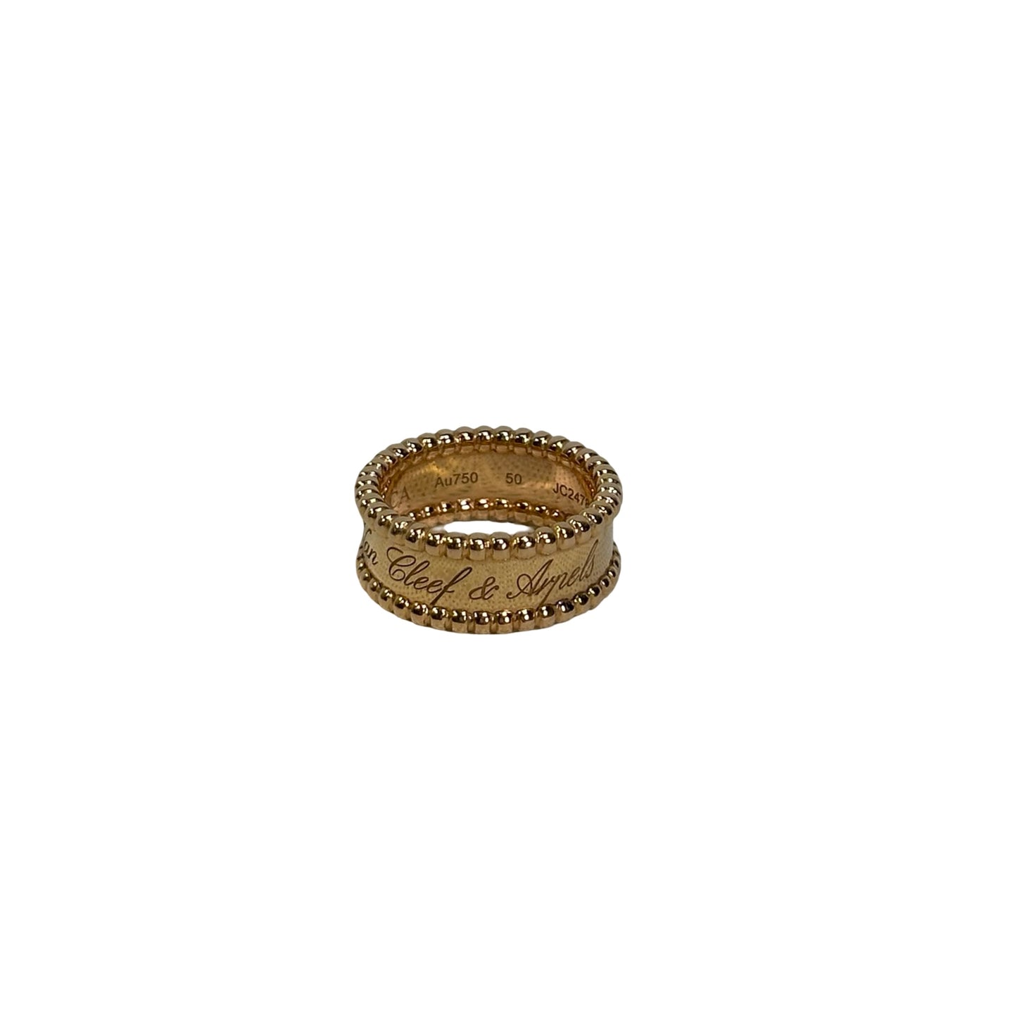 Used VAN CLEEF & ARPELS AU750 Perlee Ring Rose gold