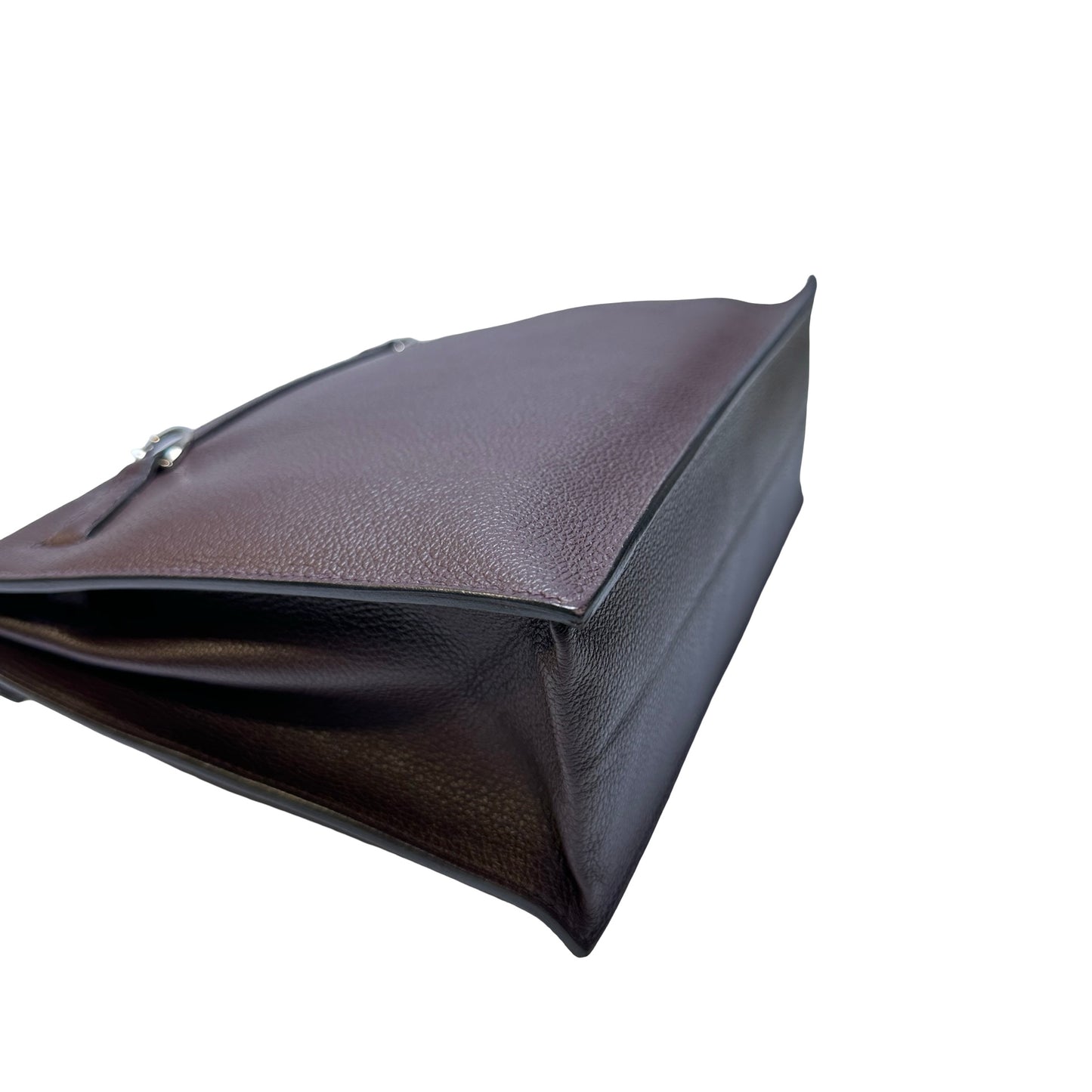 Used Hermès Clemence leather Kelly Danse Shoulder Bag Brown GHW