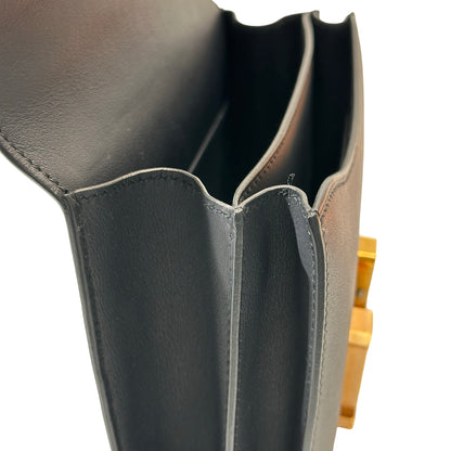 Used HERMÈS Mini Constance Shoulder Bag Bleu indigo GHW