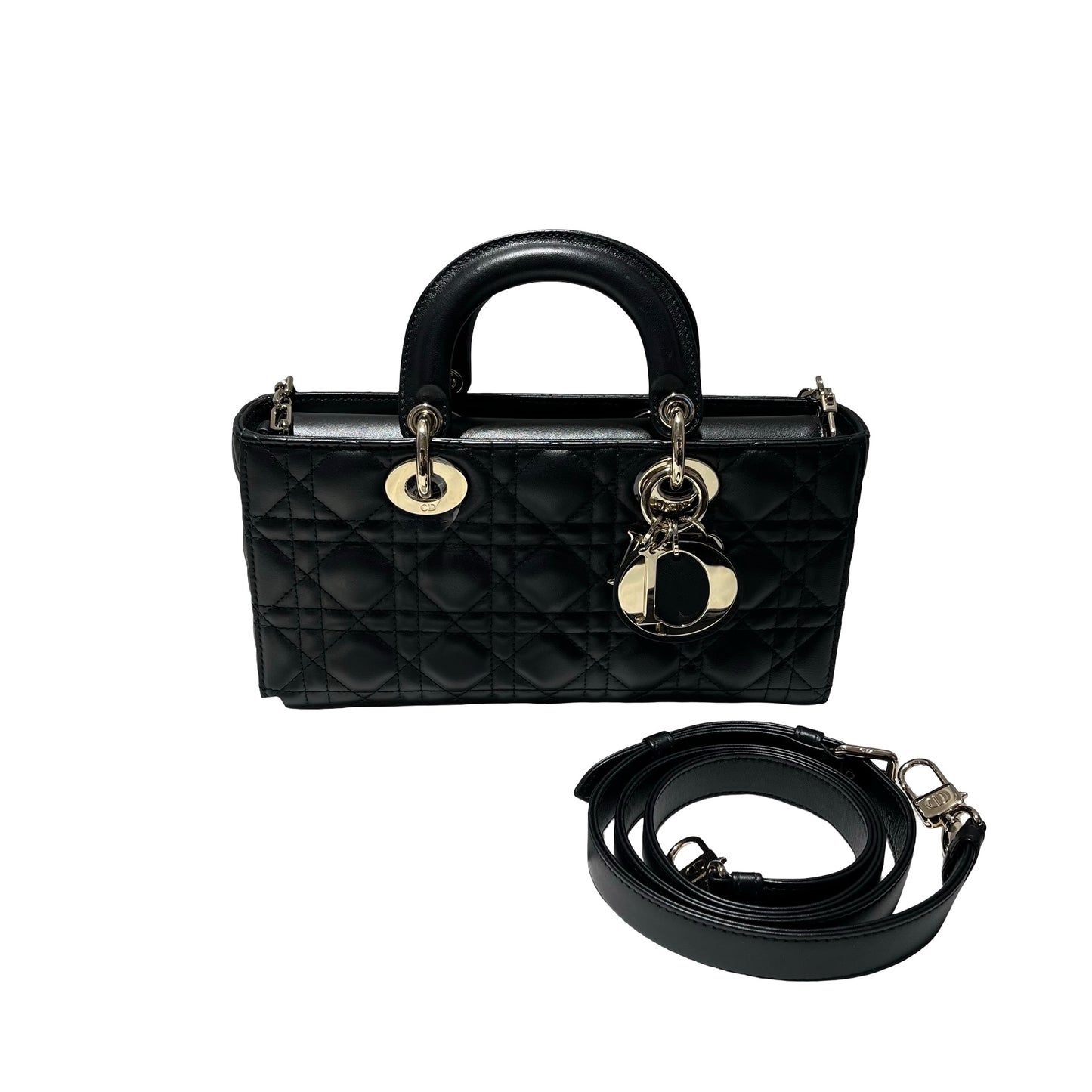 DIOR D-Joy Medium Handbag Black GHW