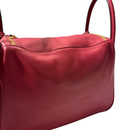 Used HERMÈS Lindy 30 Tote Bag Pink GHW