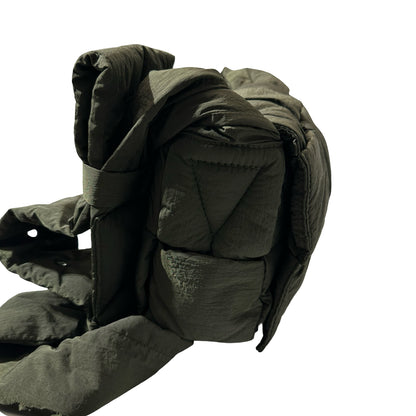 Used BOTTEGA VENETA Nylon Cassette Cross Body Bag Green