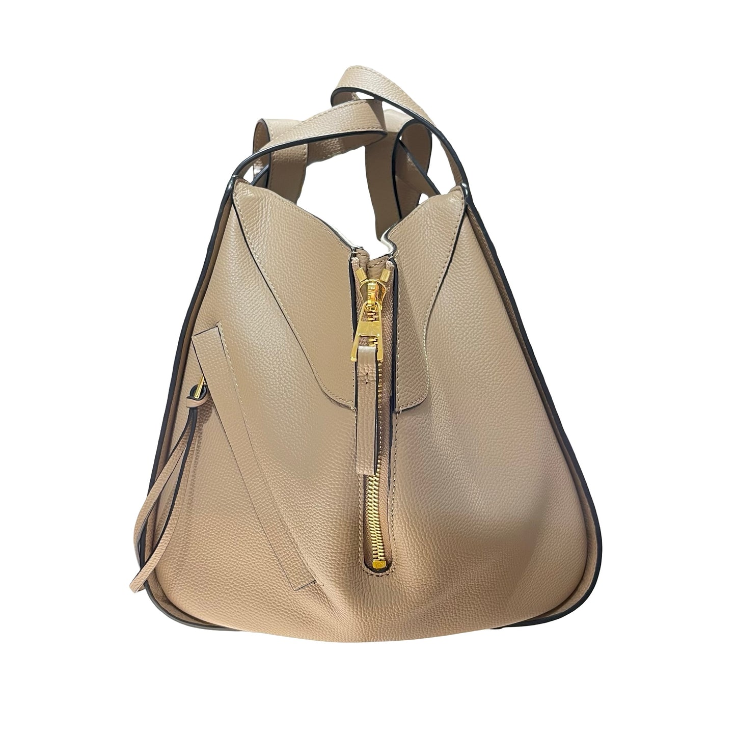 Used LOEWE Hammock Shoulder Bag Sand GHW