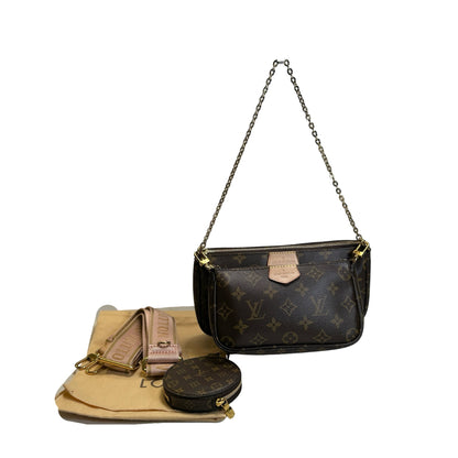 Used LOUIS VUITTON Monogram Multi Pochette Accessories Cross body bag Brown