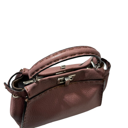 Used Fendi Peekaboo mini Shoulder Bag PHW Pink
