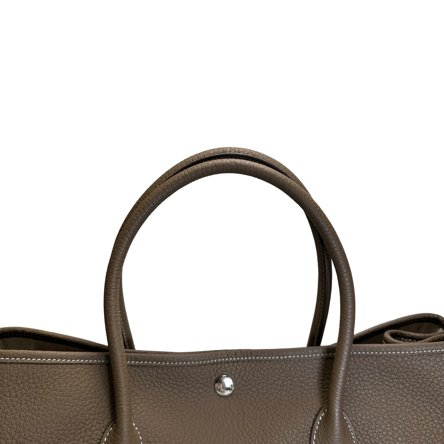 Used HERMES Negonda Garden Party Tote Bag Etoupe