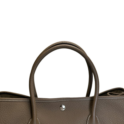 Used HERMES Negonda Garden Party Tote Bag Etoupe