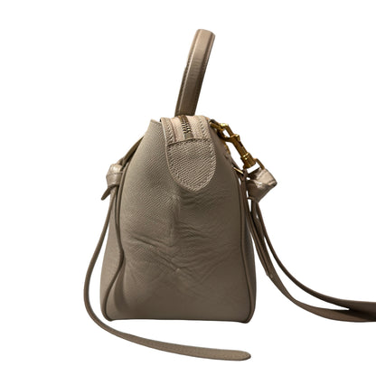 Used Céline Belt Cross Body Bag Beige
