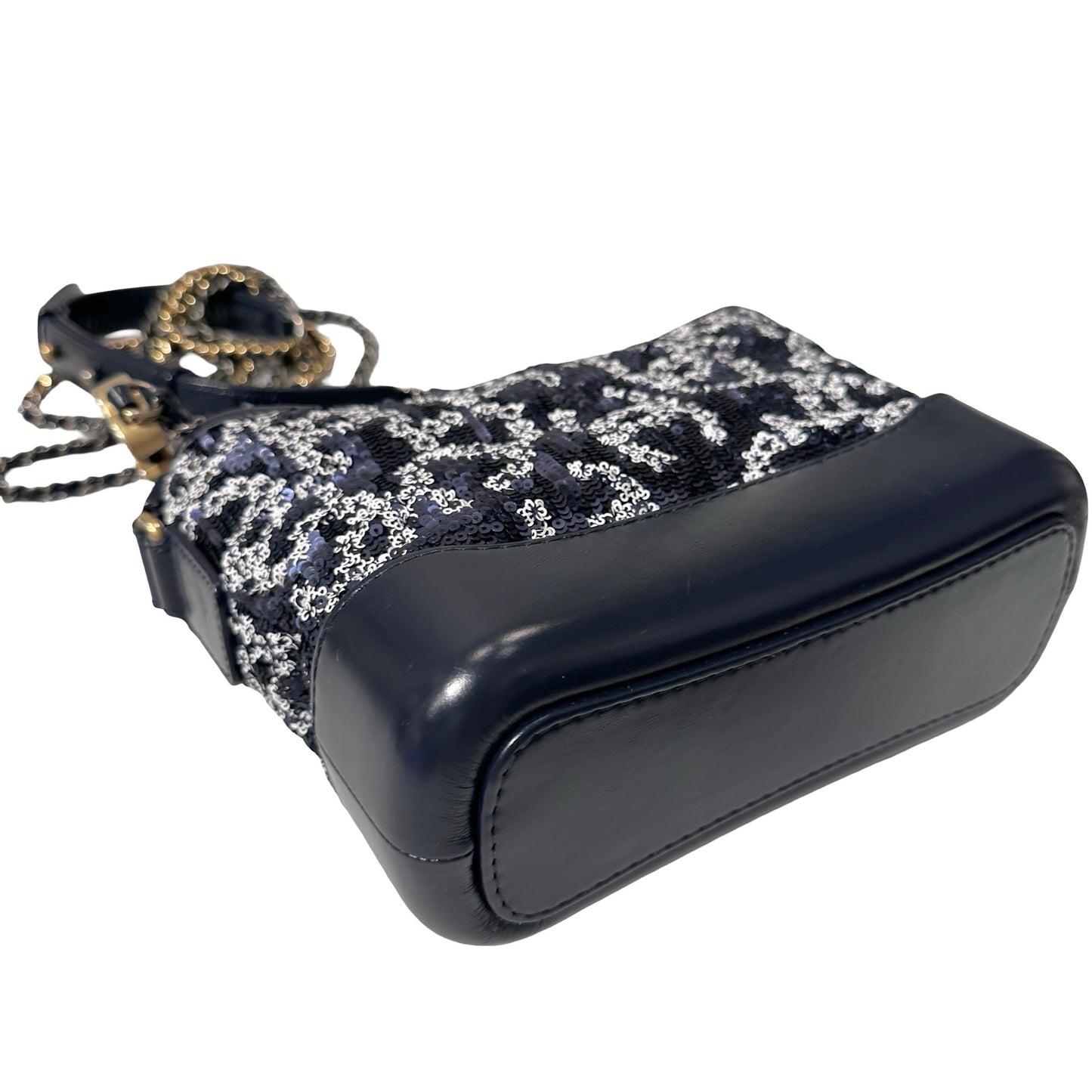 CHANEL Sequins Calfskin Leather Gabrielle small Cross Body Bag