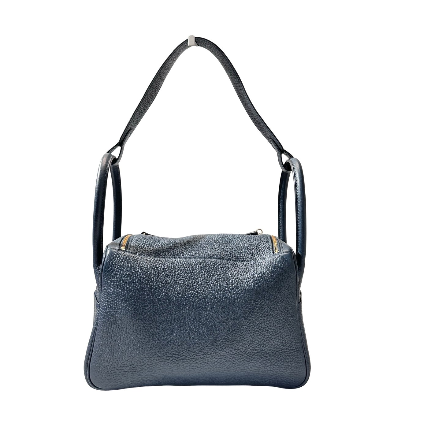 Used Hermès Caviar skin Lindy 26 Shoulder Bag Dark green GHW