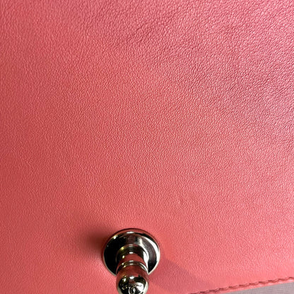 CHANEL Lambskin Boy Shoulder Bag Pink PHW