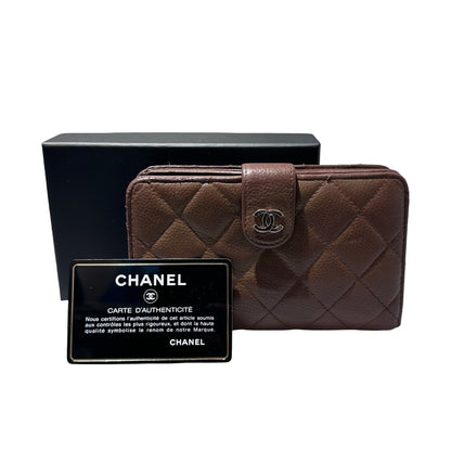 Used Chanel Wallet Brown PHW