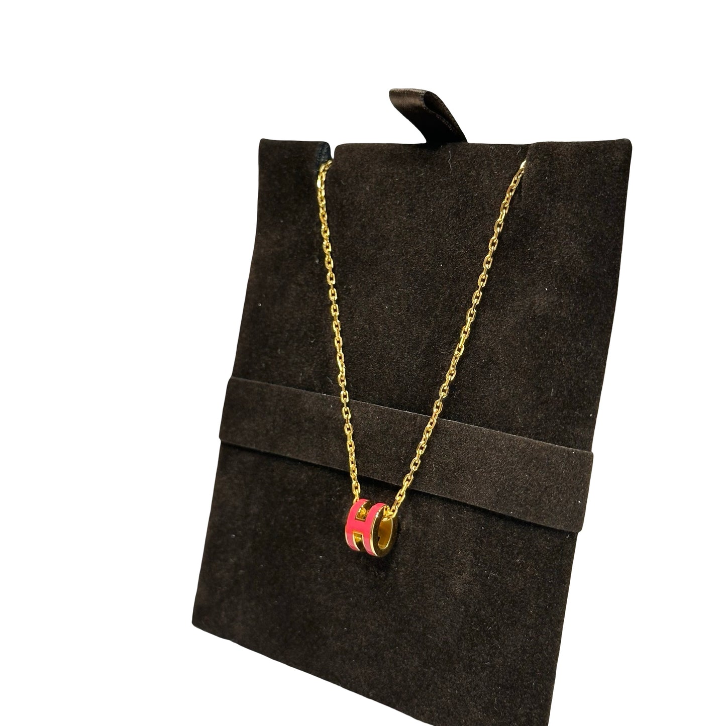 New HERMÈS Mini Pop H Neeklace Red