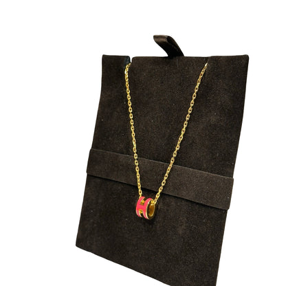 New HERMÈS Mini Pop H Neeklace Red